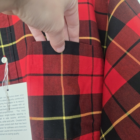 NWT Mens Polo Ralph Lauren The Big Oxford Plaid Button Down Shirt Large - Picture 4 of 8